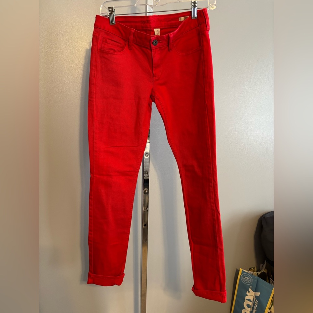 Arizona Jeans Red Size 5 Women’s Super Skinny Jeans Stretch Denim Pants